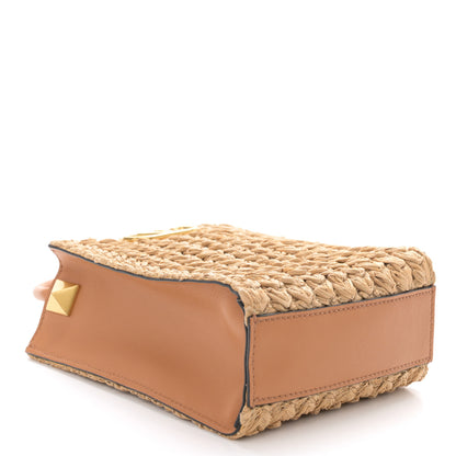 Valentino Garavani Raffia Vlogo Top Handle Bag Naturale 4 of 11