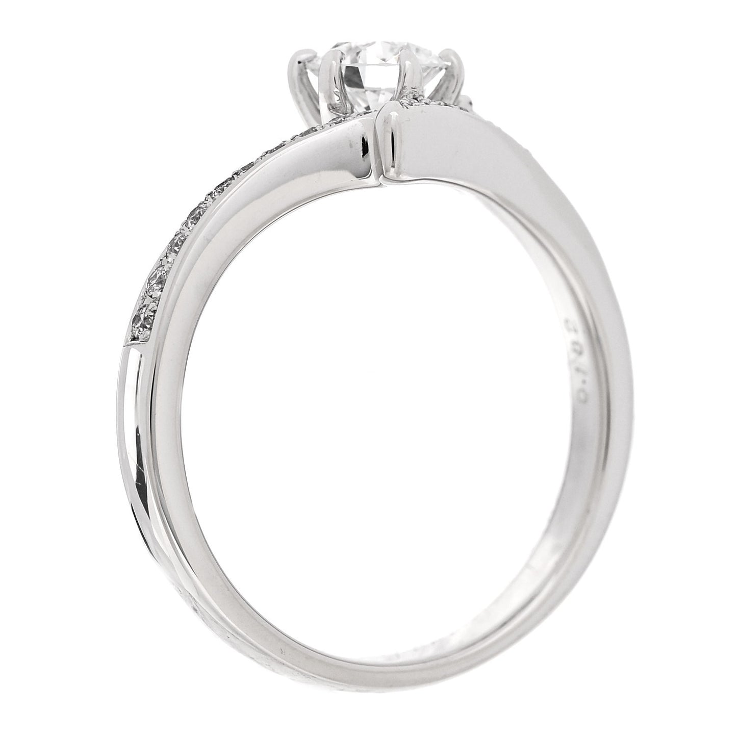 Platinum Diamond .50ctw Round Marquise Cut Pave Ring  53 6.5