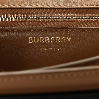 Burberry Calfskin Small TB Envelope Clutch Bag Malt Brown 2 of 9