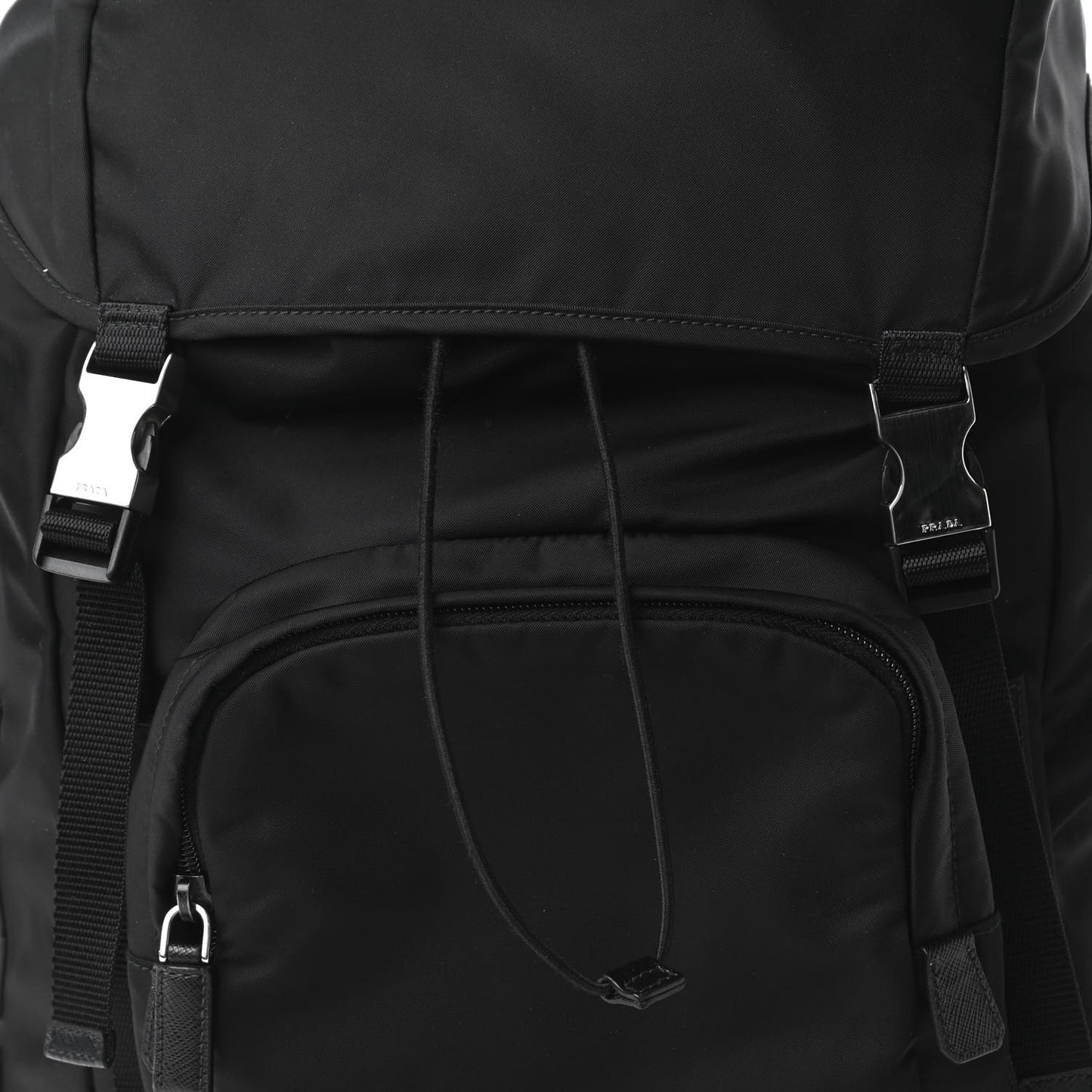 Nylon Tessuto Character Logo Patch Backpack Black