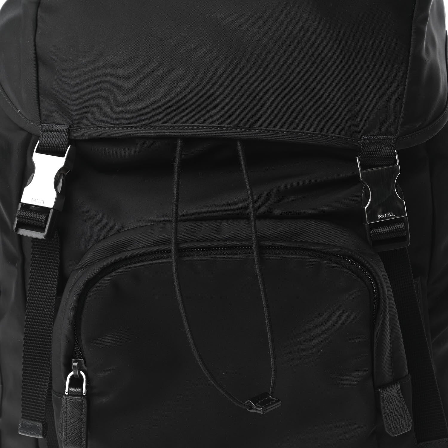 Prada Nylon Tessuto Character Logo Patch Backpack Black 10 of 10