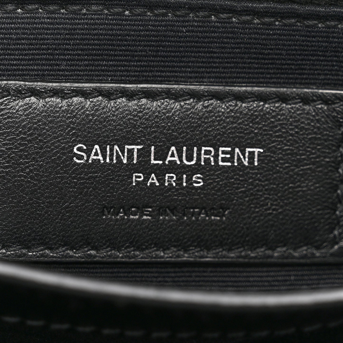 Calfskin Y Quilted Monogram Toy Loulou Crossbody Bag Black