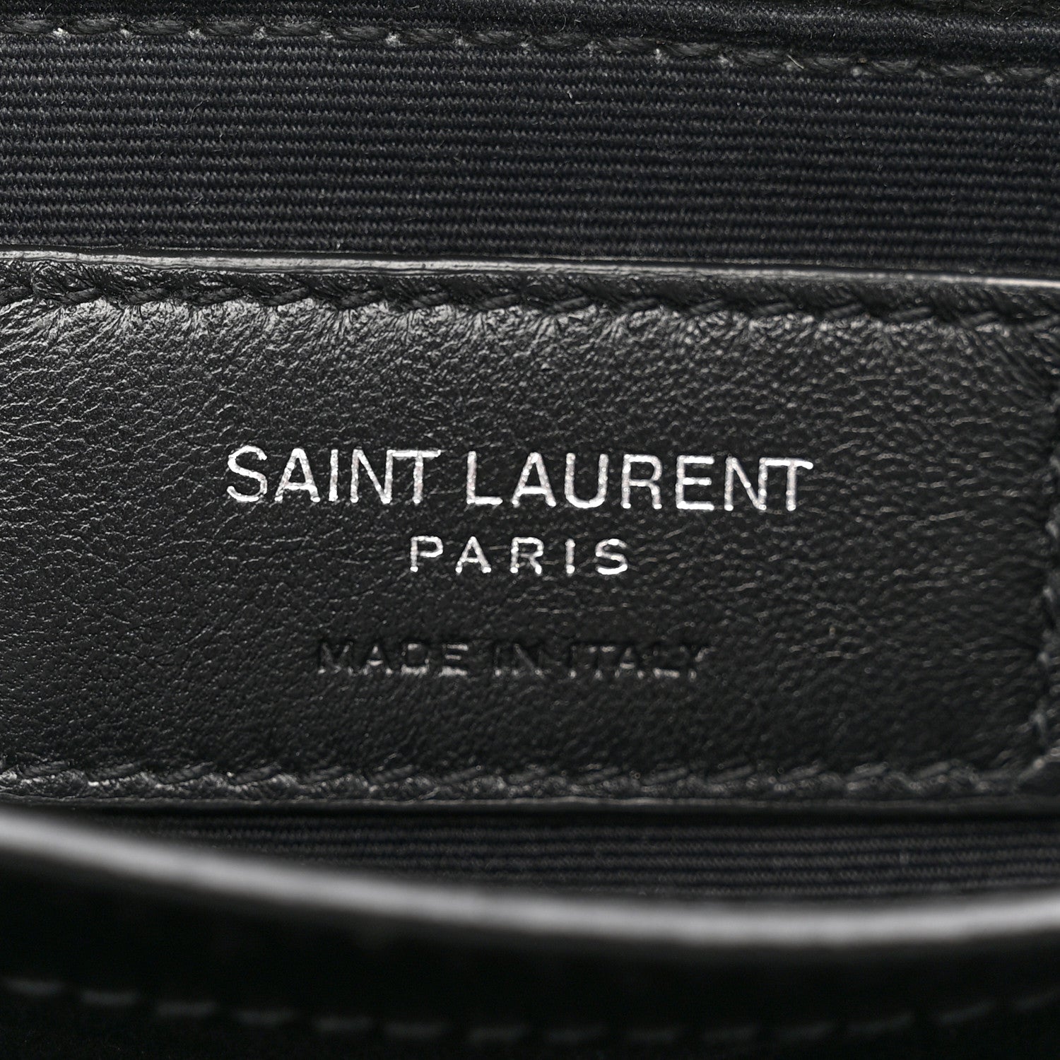 Saint Laurent Calfskin Y Quilted Monogram Toy Loulou Crossbody Bag Black 6 of 15