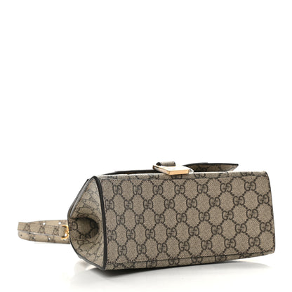 Balenciaga X GUCCI GG Supreme Monogram Small Hourglass Top Handle Bag Beige Ebony 4 of 8
