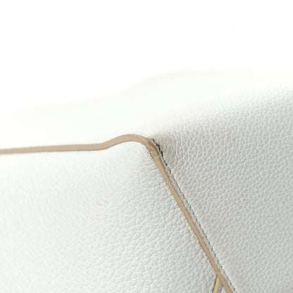 Celine Soft Grained Calfskin Small Sangle Bucket Bag White 8 of 15