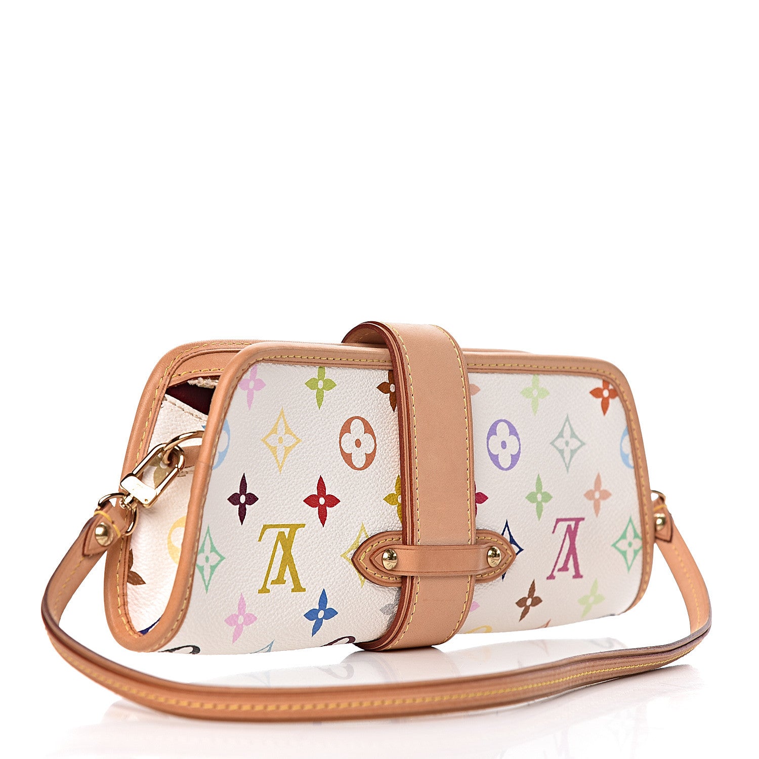 Louis Vuitton Monogram Multicolor Shirley White 3 of 9