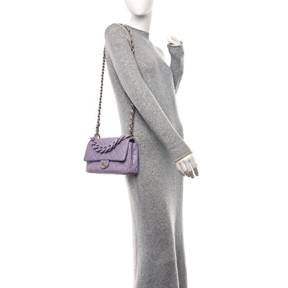 Chanel Shiny Caviar Quilted Large Funky Match Flap Lilac 2 of 10