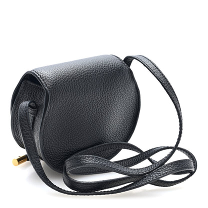 Chloe Calfskin Nano Marcie Saddle Bag Black 2 of 8