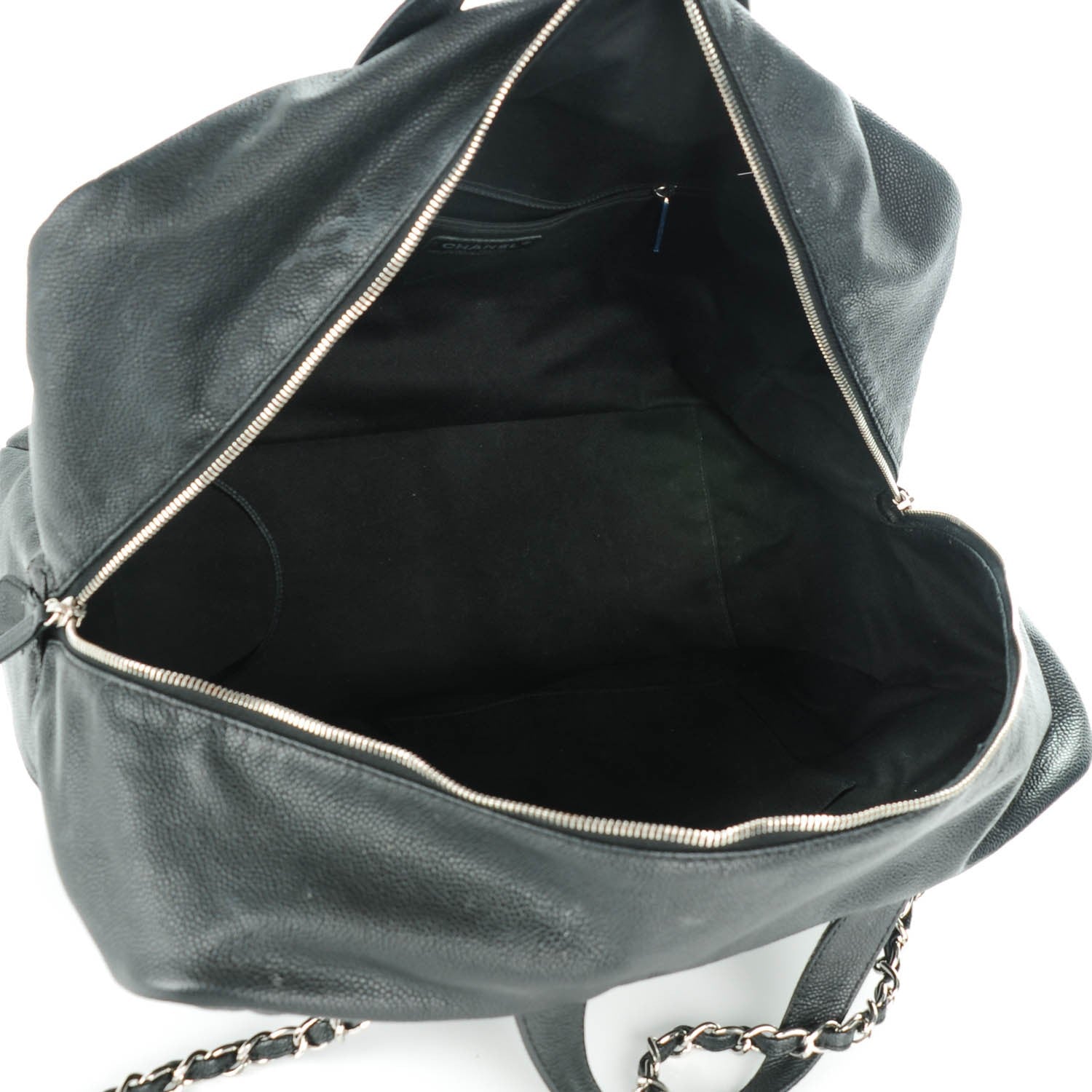 Chanel Caviar Quilted Travel Flap Tote Black 5 of 7