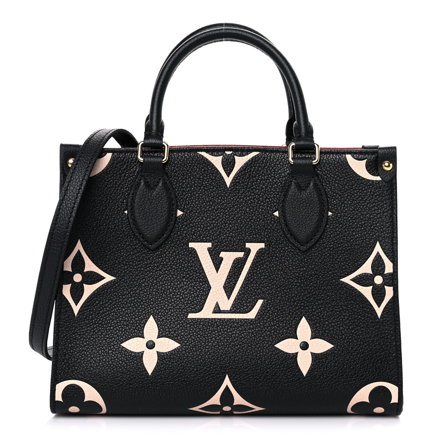 Louis Vuitton Empreinte Monogram Giant Onthego PM Black Beige 1 of 10