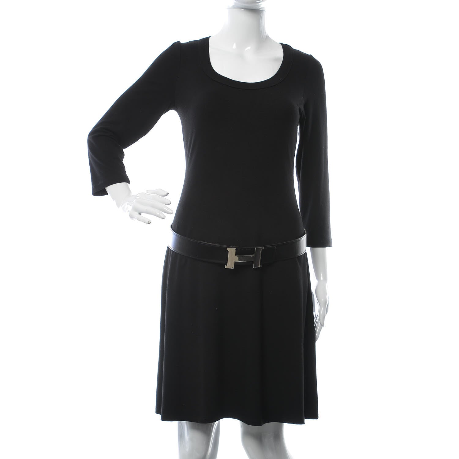 Hermes Box Chamonix 42mm Constance H Belt 90 Black Natural 3 of 7
