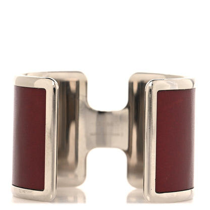 Hermes Box Olympe Cuff Bracelet Rouge H 3 of 4