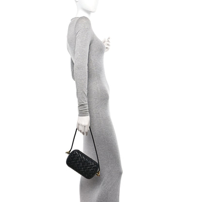Bottega Veneta Foulard Intrecciato Intrecciato Knot On Strap Black 2 of 9