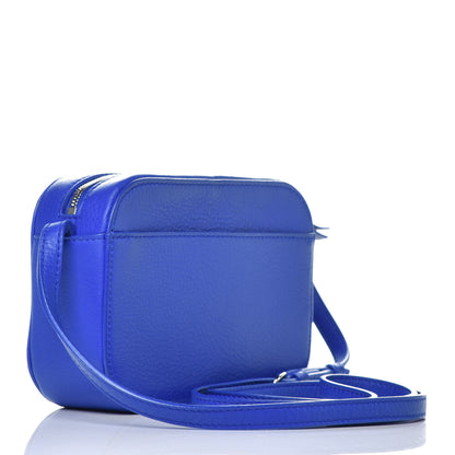 Balenciaga Smooth Calfskin Logo XS Everyday Camera Bag Bleu Prim White 3 of 9