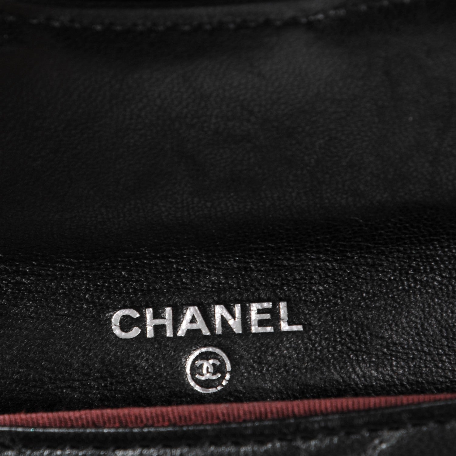Chanel Lambskin Quilted Flap Card Holder Wallet Black 5 of 9