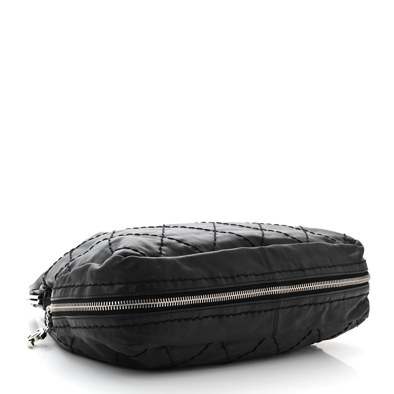 Chanel Calfskin Stitched Expandable Frame Bag Black 4 of 10