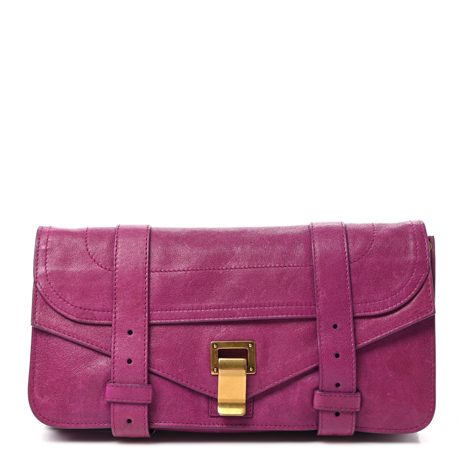 Proenza Schouler Lambskin PS1 Pochette Clutch Orchid 1 of 12