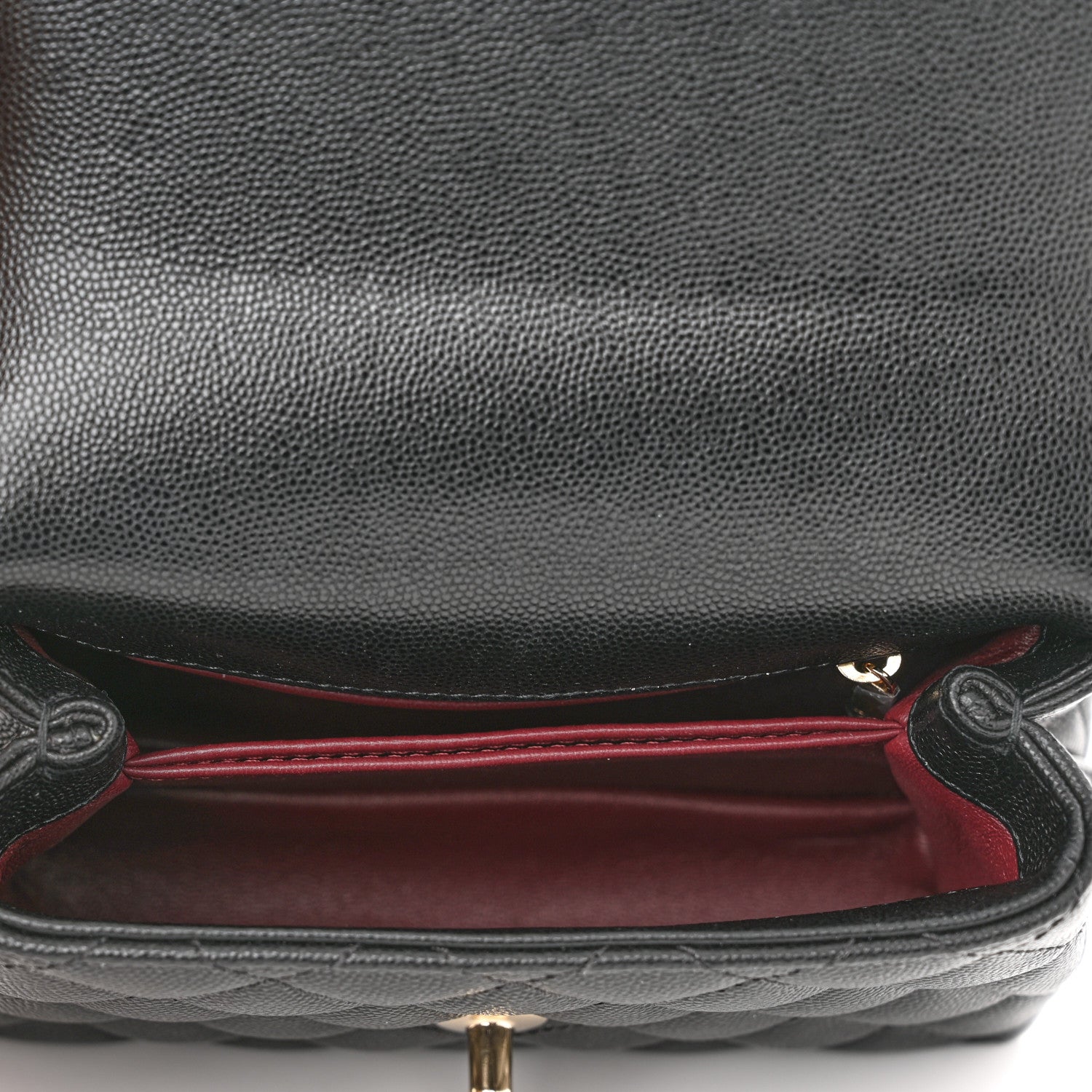 Chanel Caviar Quilted Extra Mini Coco Handle Flap Black 5 of 10