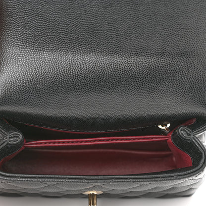 Chanel Caviar Quilted Extra Mini Coco Handle Flap Black 5 of 10