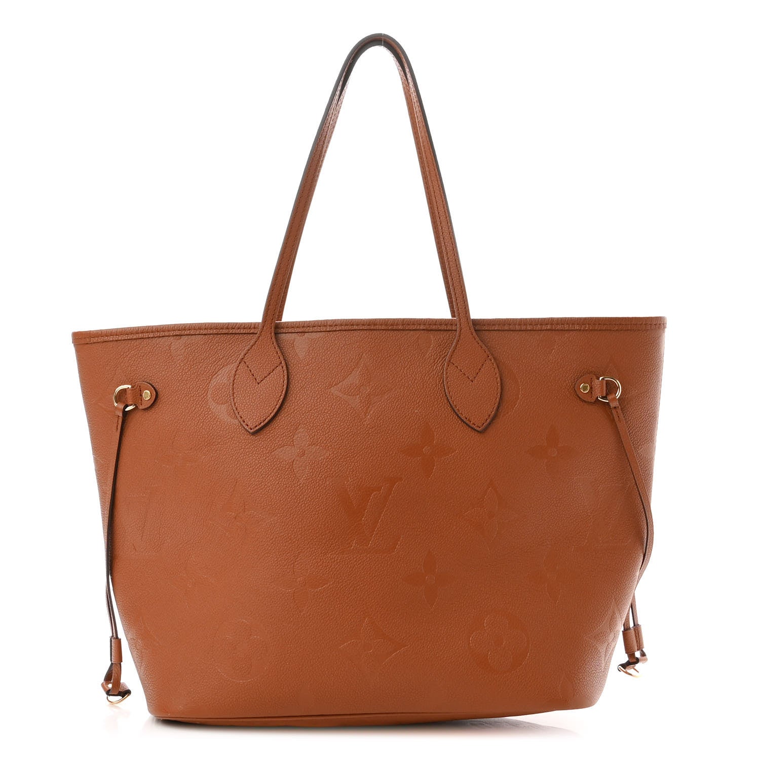 Louis Vuitton Empreinte Monogram Giant Neverfull MM Cognac 3 of 10