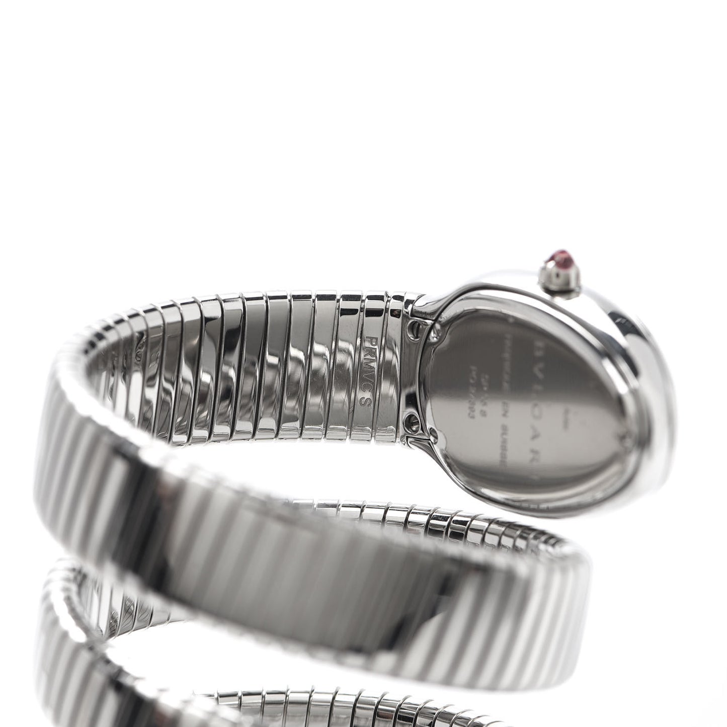 Stainless Steel 35mm Serpenti Tubogas Double Spiral Quartz Watch