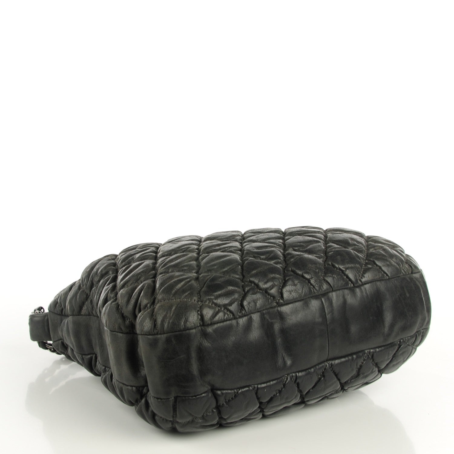 Chanel Calfskin Bubble Quilt Hobo Grey 4 of 7
