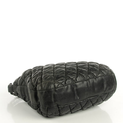 Chanel Calfskin Bubble Quilt Hobo Grey 4 of 7