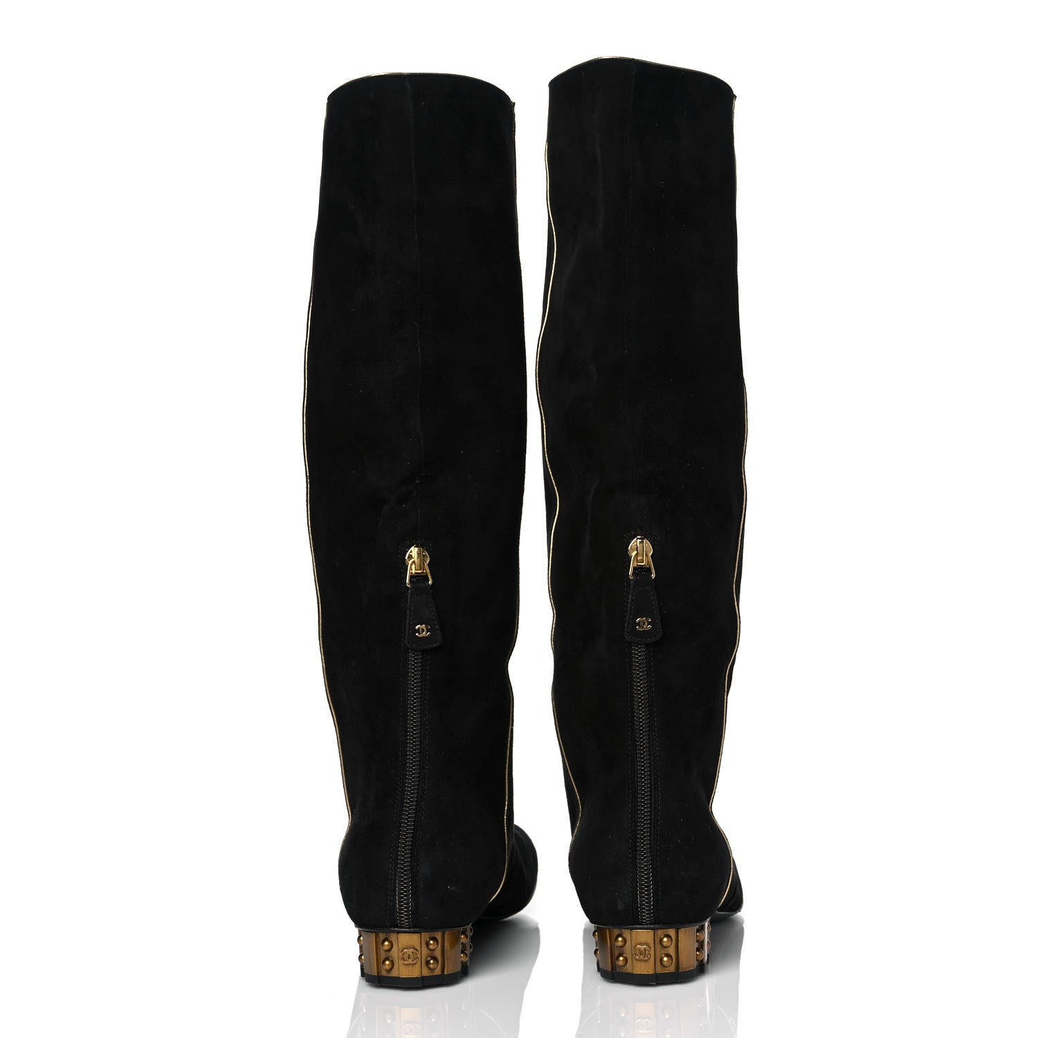 Chanel Suede Boots 39 Black 5 of 8
