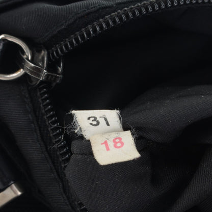 Prada Nylon Vela Flat Messenger Bag Black 7 of 7