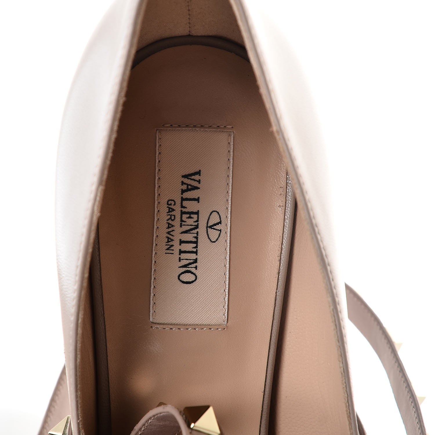 Valentino Garavani Nappa Rockstud Studwrap Strap 105mm Pumps 41 Poudre 7 of 9