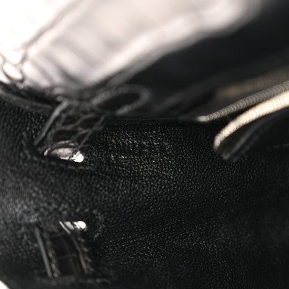 Hermes Matte Alligator Kelly Retourne 25 Black 7 of 15