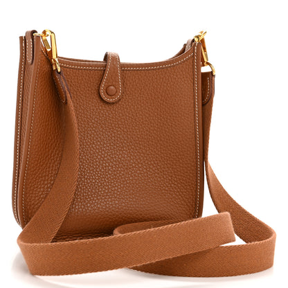 Hermes Taurillon Clemence Evelyne TPM Gold 3 of 12