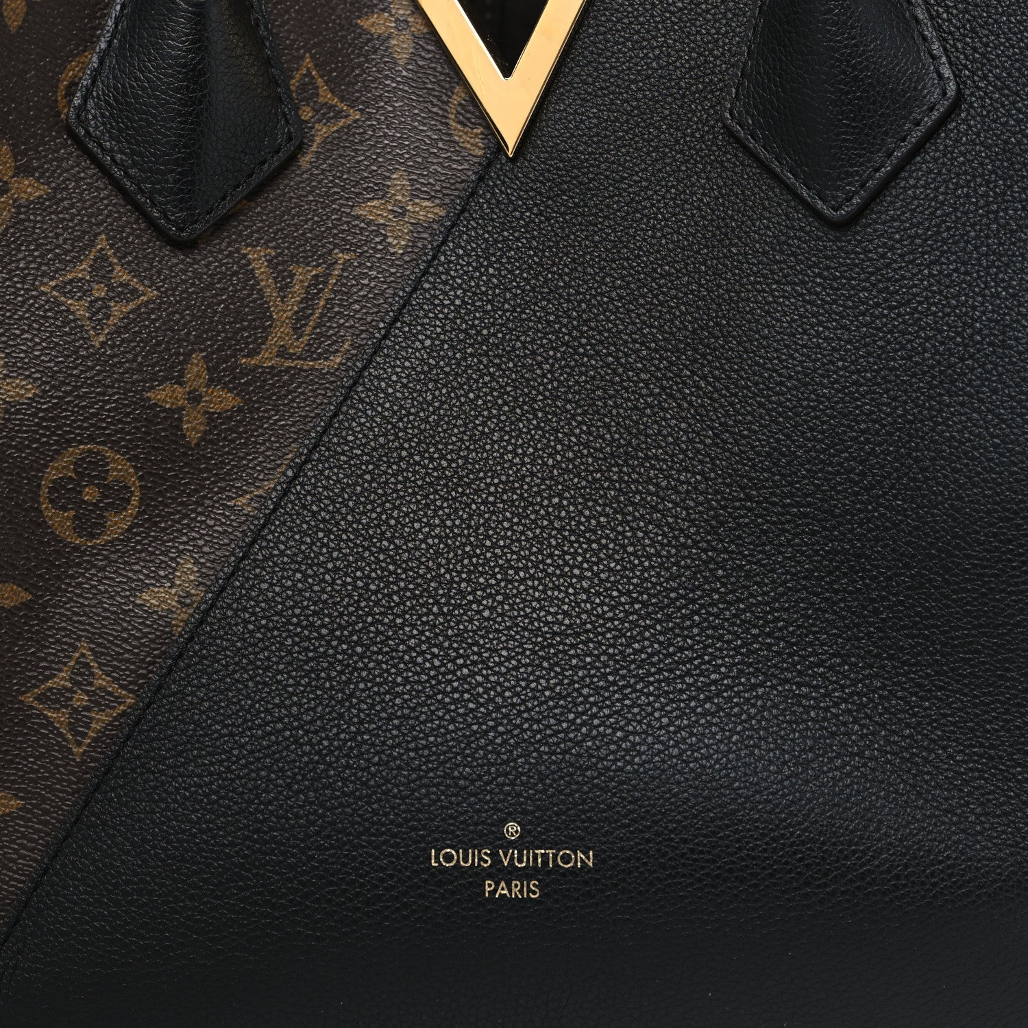 Louis Vuitton Calfskin Monogram Kimono Tote Black 8 of 12