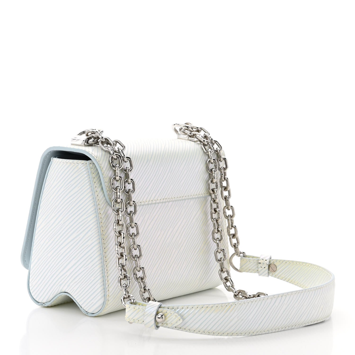 Louis Vuitton Epi Milky Way Twist Braided Chain Shoulder Bag Icy Blue 4 of 11