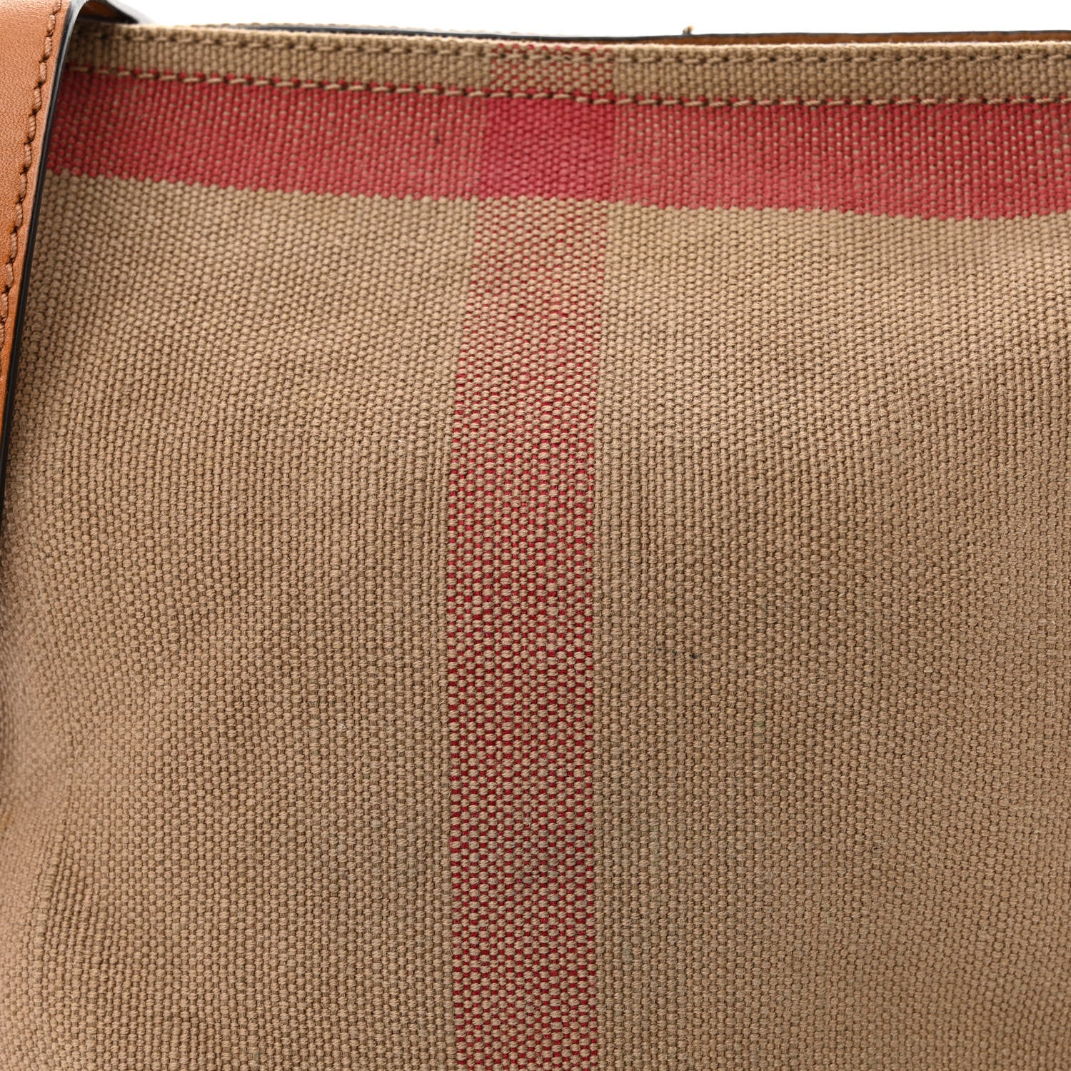 Burberry Canvas Mega Check Mini Ashby Tassel Crossbody Saddle Brown 10 of 14