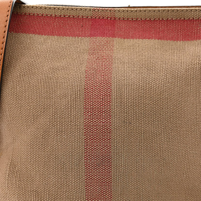 Burberry Canvas Mega Check Mini Ashby Tassel Crossbody Saddle Brown 10 of 14
