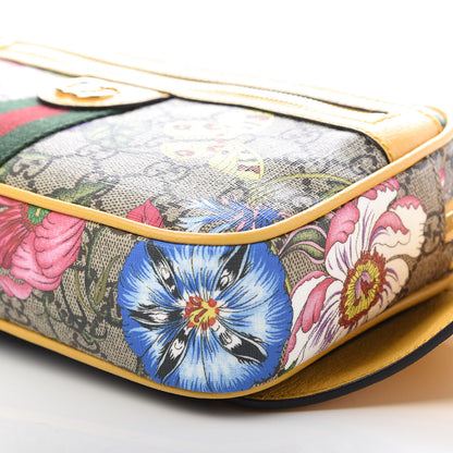 Gucci GG Supreme Monogram Flora Medium Ophidia Belt Bag Beige Multicolor Crop 7 of 9