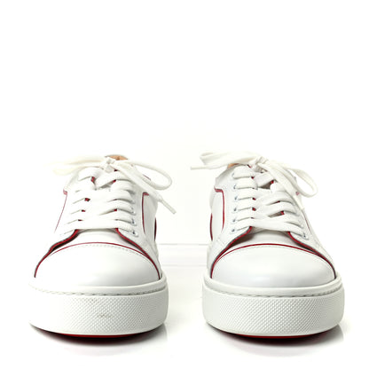 Christian Louboutin Calfskin Patent Vieirissima Flat Sneakers 36.5 White Loubi 2 of 12