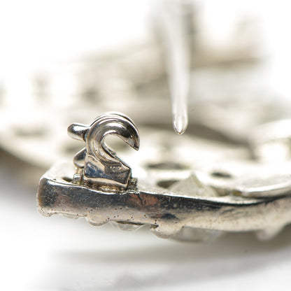 Chanel Crystal CC Brooch Silver 5 of 5