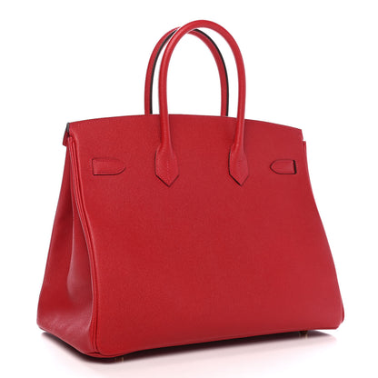 Hermes Epsom Birkin 35 Rouge Casaque 4 of 21