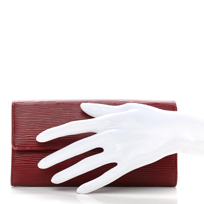 Louis Vuitton Epi Sarah Wallet Rubis 2 of 10