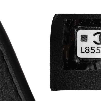 Chanel Calfskin Quilted CC Uniform Flap Belt Bag Black 8 of 11