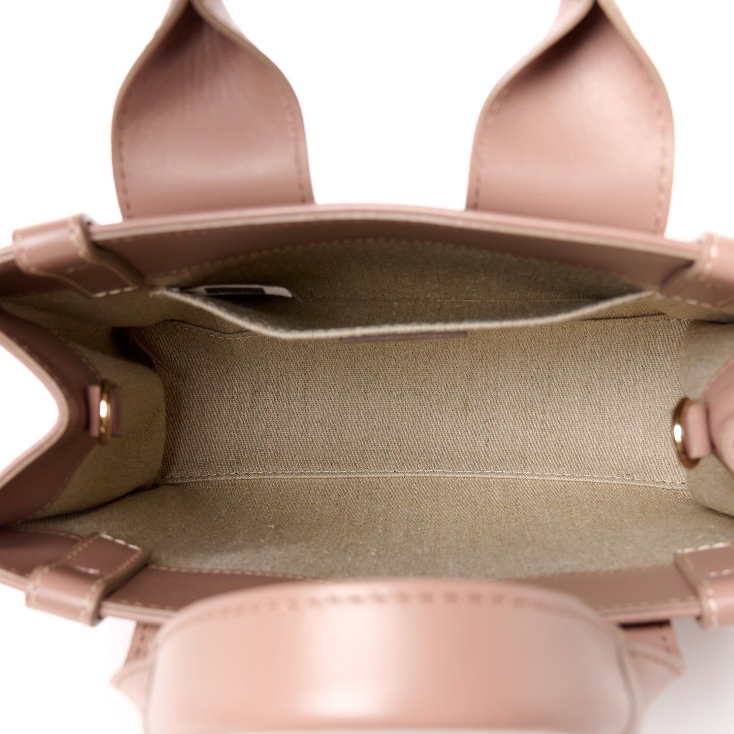 Calfskin Small Woody Tote Anemone Pink