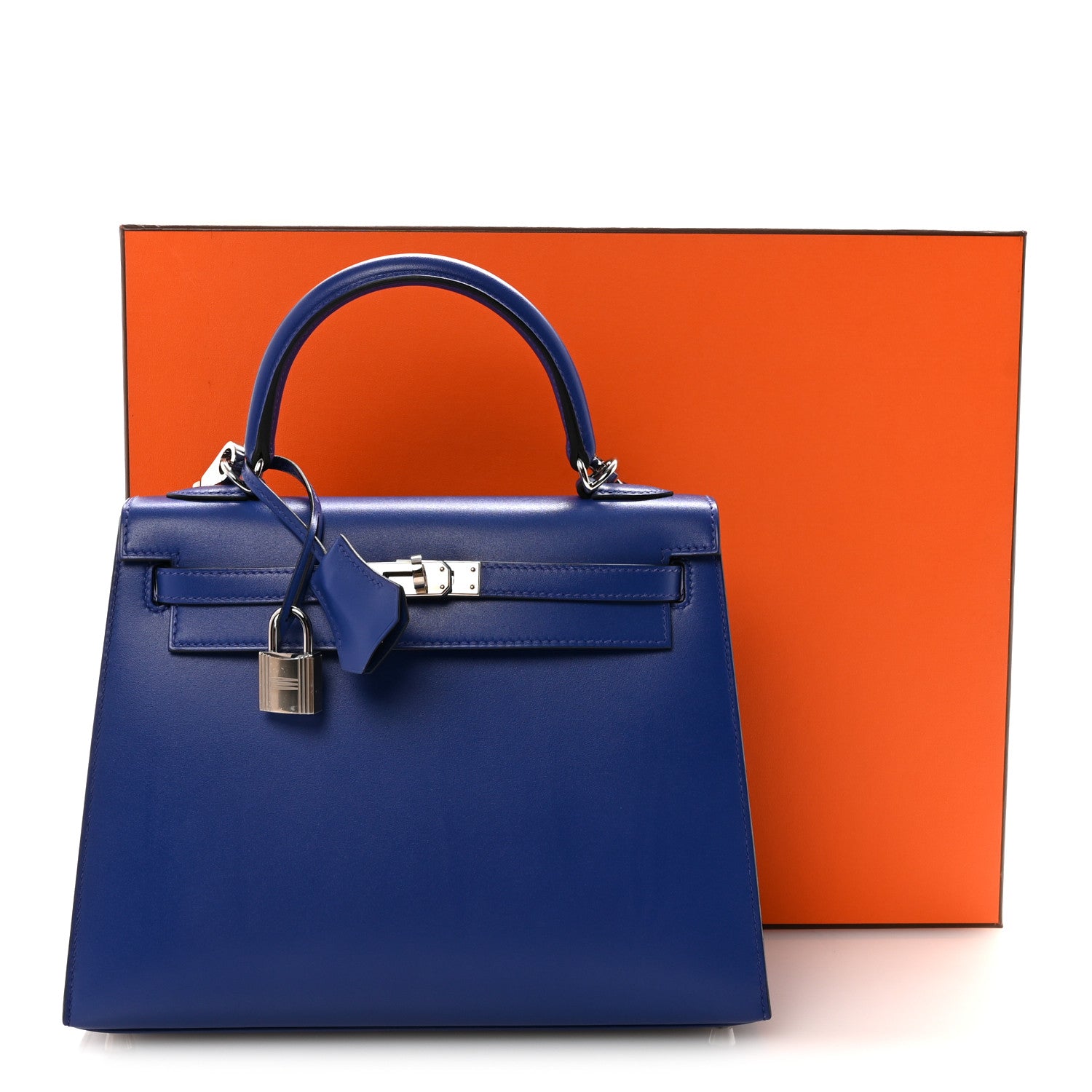 Hermes Box Kelly Sellier 25 Bleu Electrique 1872487 – FASHIONPHILE