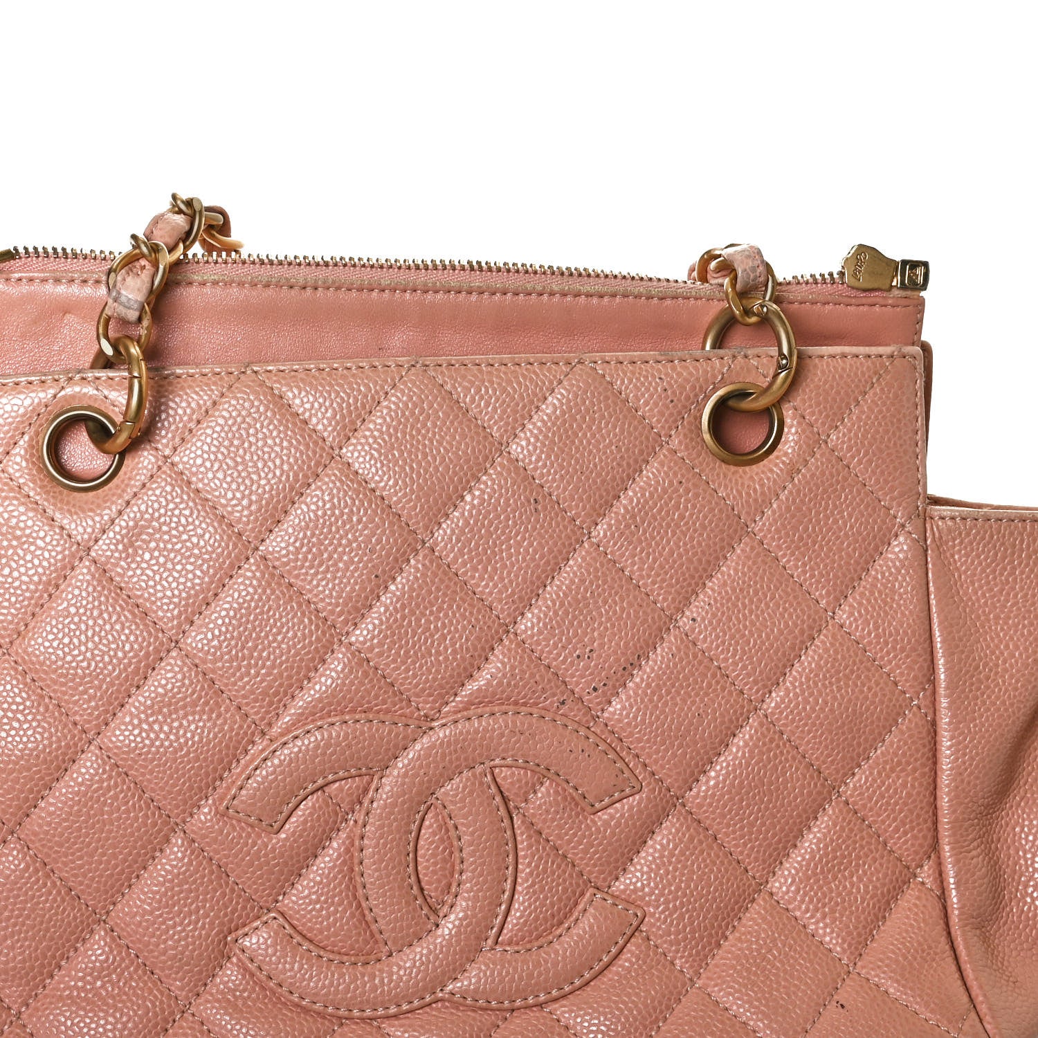 Chanel Caviar Quilted Petit Timeless Shopping Tote PTT Pink 16 of 18