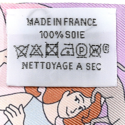 Hermes Silk Carres Volants Twilly Lilas Rose Pale Or 4 of 4
