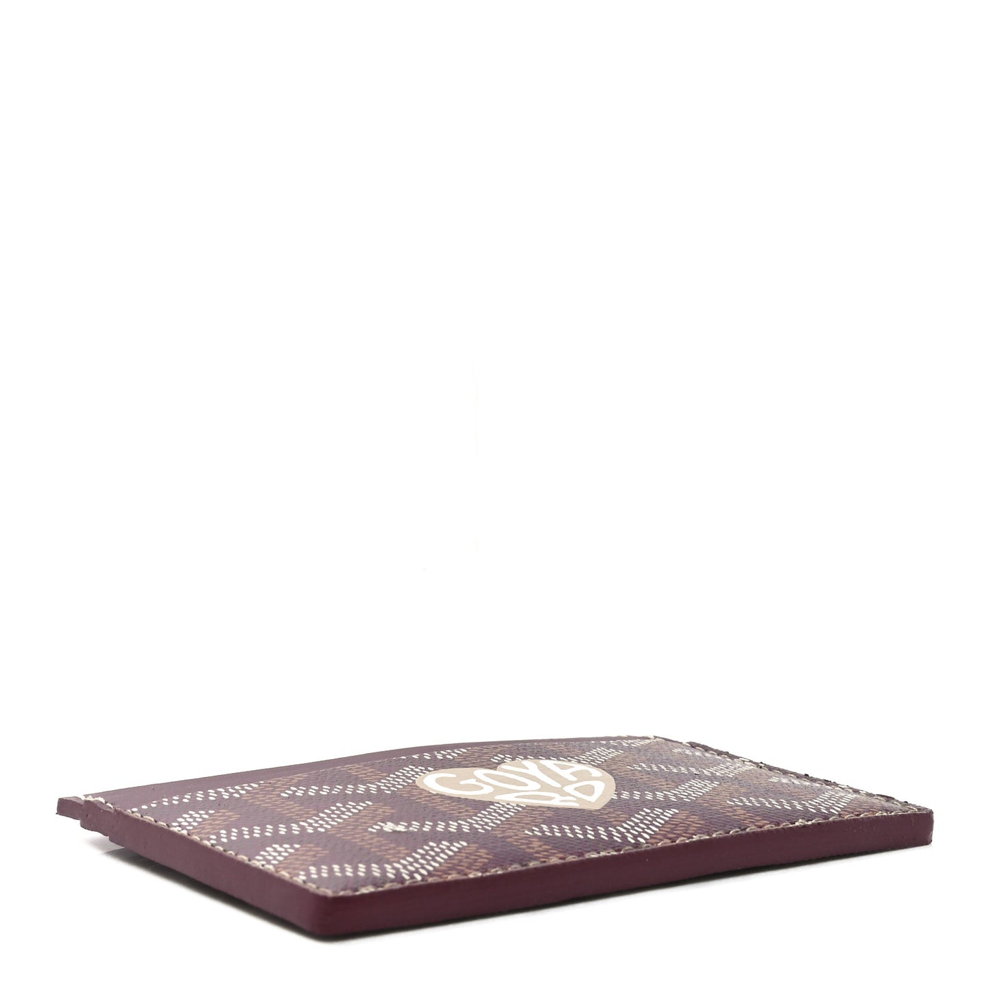 Goyardine Saint Sulpice Card Holder Bordeaux