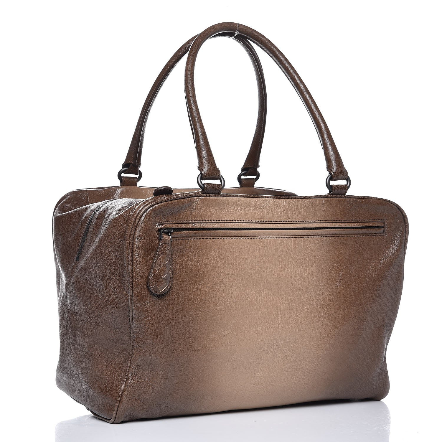 Bottega Veneta Madras Goatskin Sfumato Heritage Brera Walnut 3 of 8