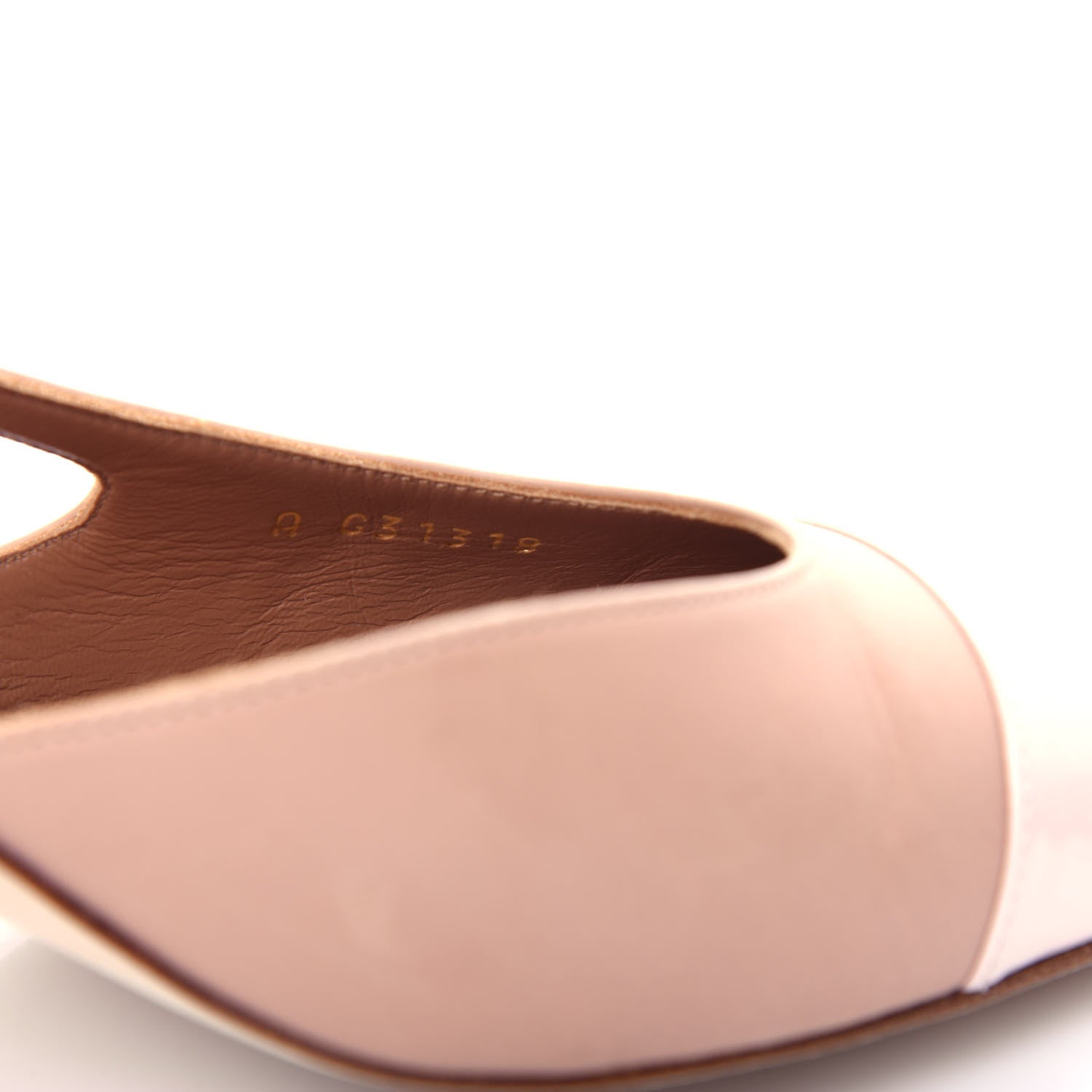 Chanel Glazed Calfskin Cap Toe CC Slingback Pumps 40 Beige Pink 10 of 11