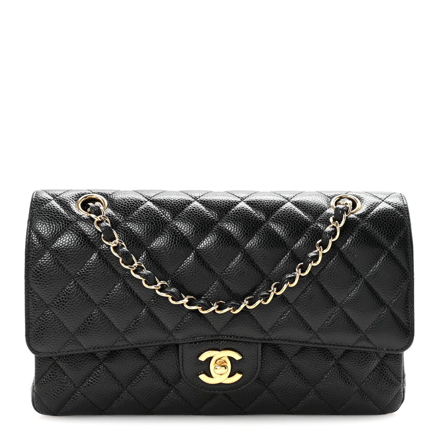 Chanel Caviar Quilted Medium Double Flap Black 1 of 11